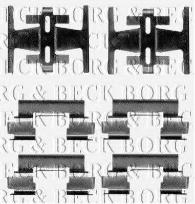 Комплектуючі, колодки дискового гальма BORG & BECK BBK1050