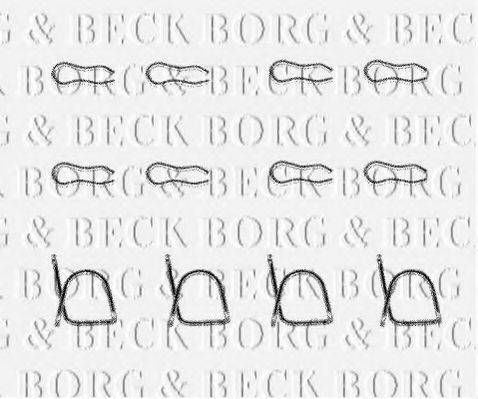 BORG & BECK BBK1072 Комплектующие, колодки дискового тормоза