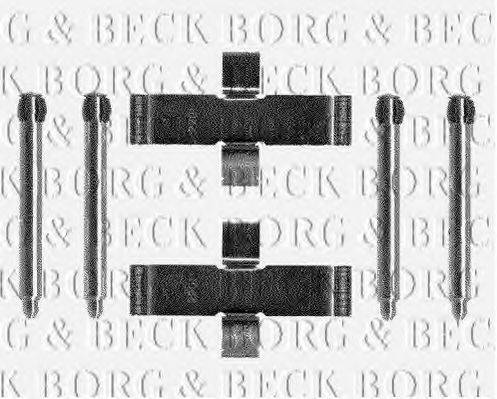 Комплектуючі, колодки дискового гальма BORG & BECK BBK1089