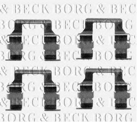 BORG & BECK BBK1100 Комплектуючі, колодки дискового гальма