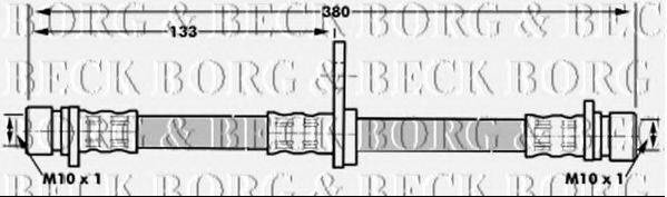 Тормозной шланг BORG & BECK BBH6990