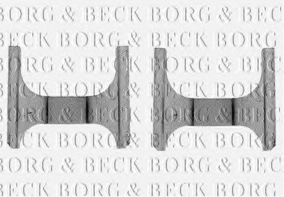 Комплектующие, колодки дискового тормоза BORG & BECK BBK1130