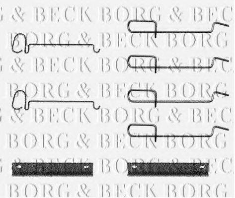 Комплектующие, колодки дискового тормоза BORG & BECK BBK1131