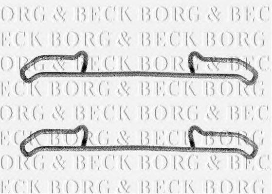 Комплектуючі, колодки дискового гальма BORG & BECK BBK1137