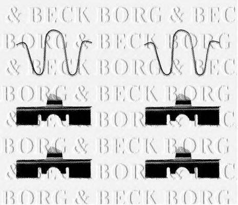 BORG & BECK BBK1138 Комплектуючі, колодки дискового гальма