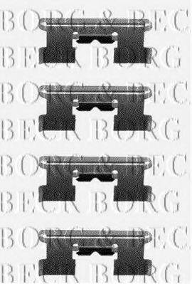 Комплектуючі, колодки дискового гальма BORG & BECK BBK1146