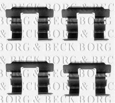 BORG & BECK BBK1148 Комплектуючі, колодки дискового гальма