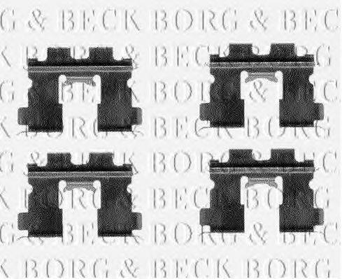 Комплектуючі, колодки дискового гальма BORG & BECK BBK1149