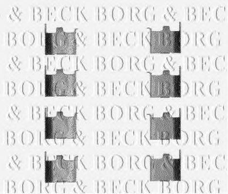 Комплектуючі, колодки дискового гальма BORG & BECK BBK1157