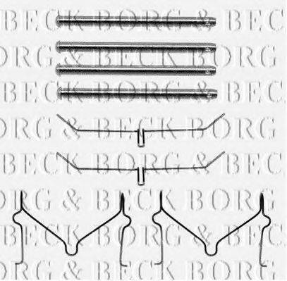 BORG & BECK BBK1173 Комплектуючі, колодки дискового гальма
