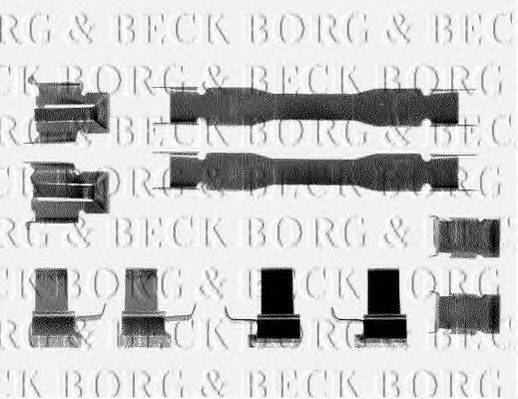 Комплектующие, колодки дискового тормоза BORG & BECK BBK1174