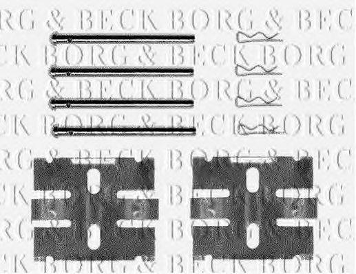 BORG & BECK BBK1197 Комплектуючі, колодки дискового гальма