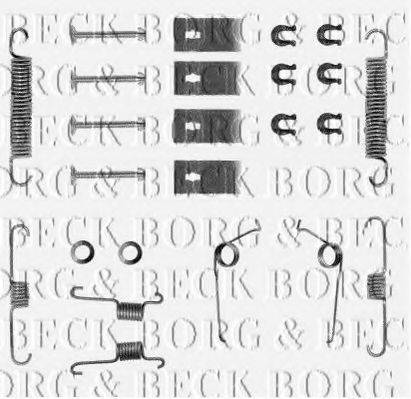 Комплектуючі, колодки дискового гальма BORG & BECK BBK6013
