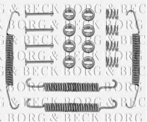Комплектуючі, колодки дискового гальма BORG & BECK BBK6017