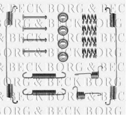 BORG & BECK BBK6019 Комплектующие, колодки дискового тормоза