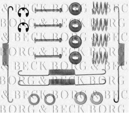 BORG & BECK BBK6036 Комплектуючі, колодки дискового гальма