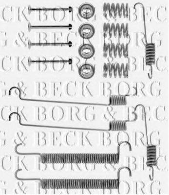 Комплектуючі, колодки дискового гальма BORG & BECK BBK6103