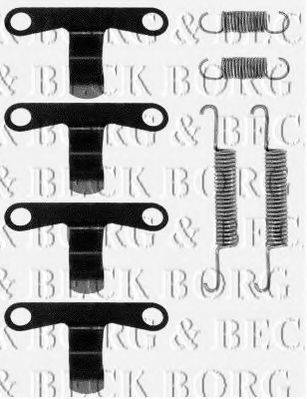 Комплектующие, колодки дискового тормоза BORG & BECK BBK6130