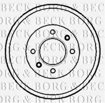 BORG & BECK BBR7072 Тормозной барабан
