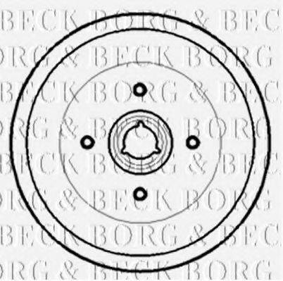 BORG & BECK BBR7172 Тормозной барабан