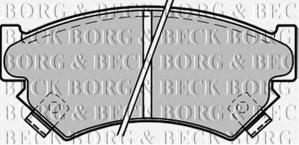 BORG & BECK BBP1215 Комплект тормозных колодок, дисковый тормоз