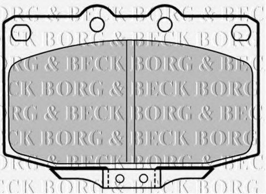 BORG & BECK BBP1323 Комплект гальмівних колодок, дискове гальмо