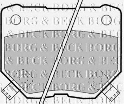 BORG & BECK BBP1349 Комплект гальмівних колодок, дискове гальмо