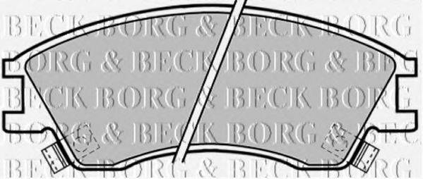 BORG & BECK BBP1378 Комплект тормозных колодок, дисковый тормоз