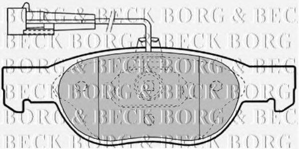BORG & BECK BBP1557 Комплект гальмівних колодок, дискове гальмо