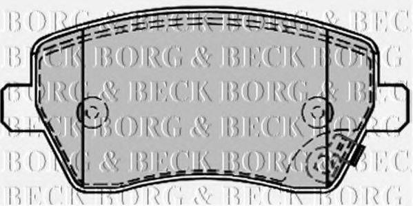 Комплект гальмівних колодок, дискове гальмо BORG & BECK BBP2169