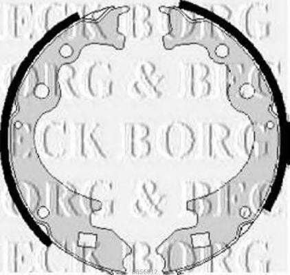 BORG & BECK BBS6012 Комплект тормозных колодок