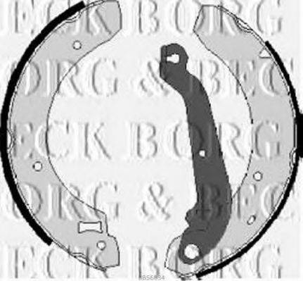 Комплект гальмівних колодок BORG & BECK BBS6034