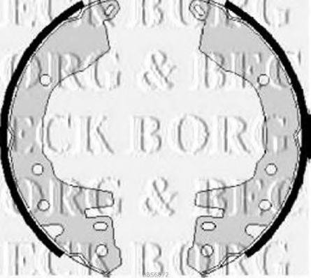 BORG & BECK BBS6072 Комплект тормозных колодок