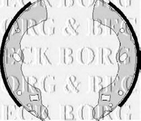 BORG & BECK BBS6118 Комплект тормозных колодок