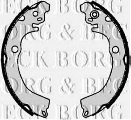 Комплект гальмівних колодок BORG & BECK BBS6179