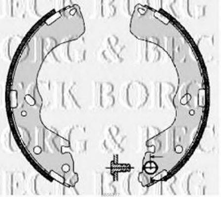 BORG & BECK BBS6277 Комплект тормозных колодок