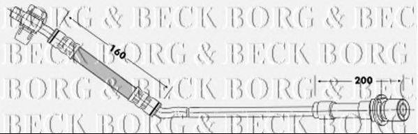 Тормозной шланг BORG & BECK BBH6926
