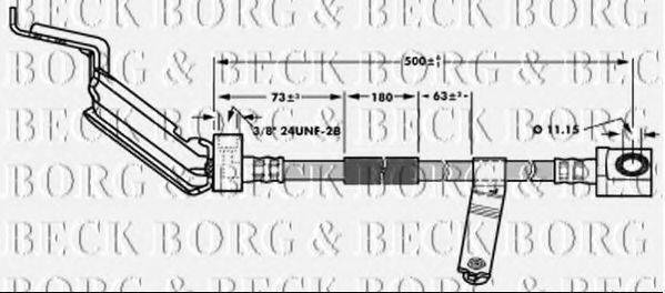 BORG & BECK BBH6930 Тормозной шланг