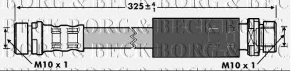 BORG & BECK BBH6967 Тормозной шланг