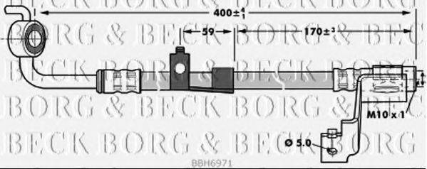 BORG & BECK BBH6971 Гальмівний шланг