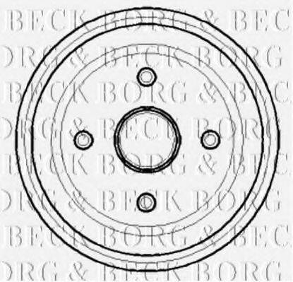 BORG & BECK BBR7123 Тормозной барабан