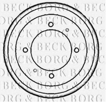 BORG & BECK BBR7153 Тормозной барабан