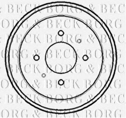 BORG & BECK BBR7160 Тормозной барабан