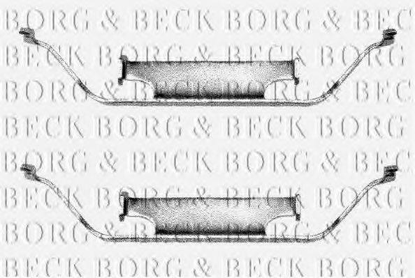 Комплектуючі, колодки дискового гальма BORG & BECK BBK1011