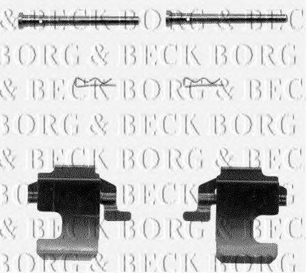 Комплектуючі, колодки дискового гальма BORG & BECK BBK1029