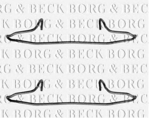 Комплектуючі, колодки дискового гальма BORG & BECK BBK1040