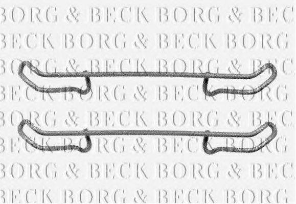 Комплектуючі, колодки дискового гальма BORG & BECK BBK1045