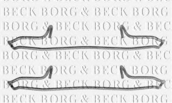 BORG & BECK BBK1091 Комплектующие, колодки дискового тормоза