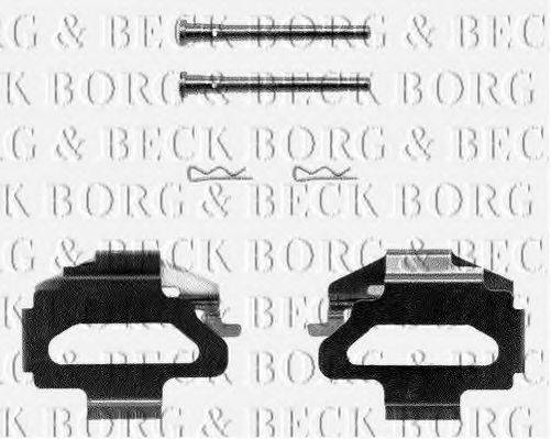 Комплектуючі, колодки дискового гальма BORG & BECK BBK1125
