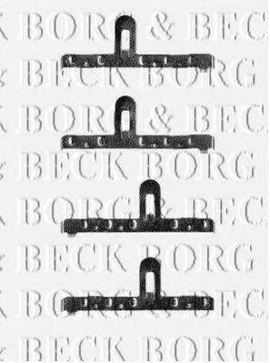 Комплектуючі, колодки дискового гальма BORG & BECK BBK1184